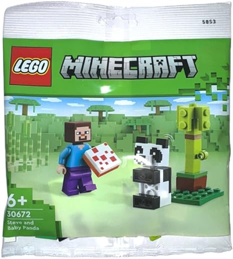 LEGO® | Polybag: Minecraft -  Steve & Baby Panda (30672)