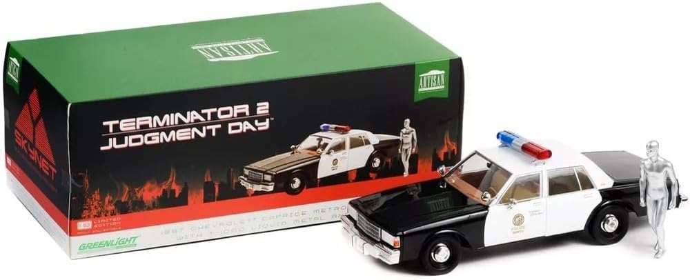 Greenlight Collectibles | Artisan Collection: Terminator 2 (1991) - 1987 Chevrolet Caprice with Android 1:18