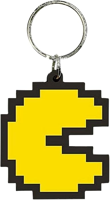 Pyramid Pac-Man Keychain