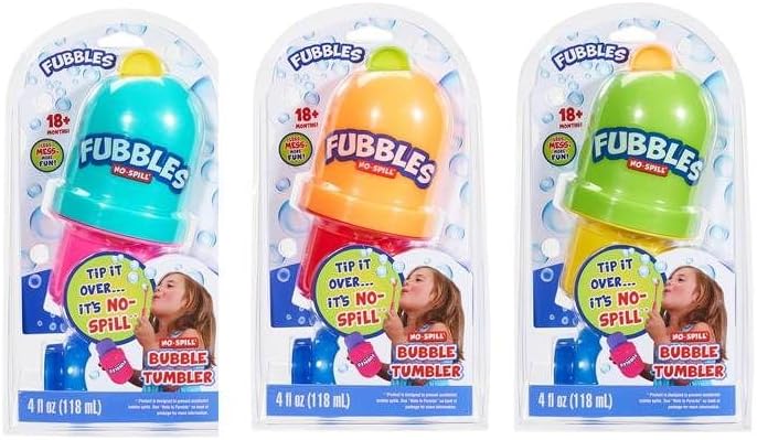 Fubbles No-Spill Bubble Tumbler Assorted