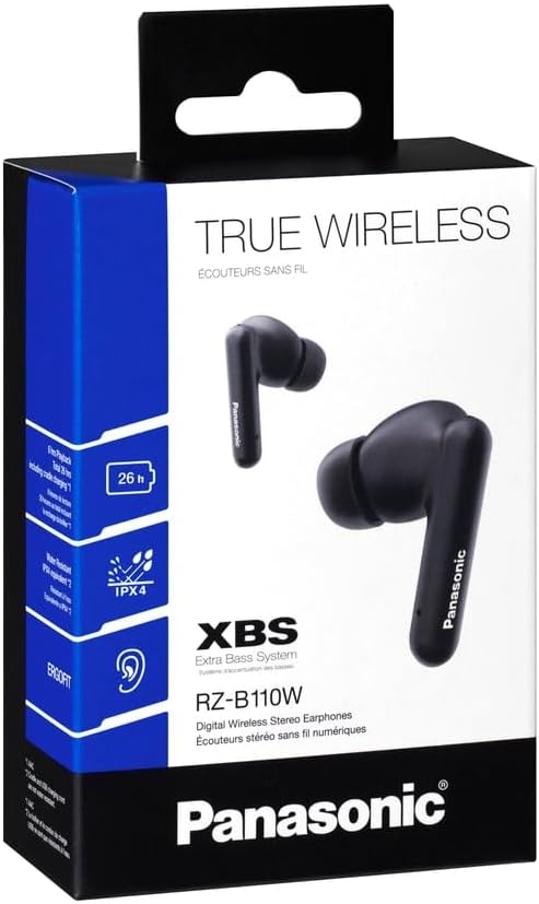 Panasonic RZ-B110WDE True Wireless Earbuds - Black