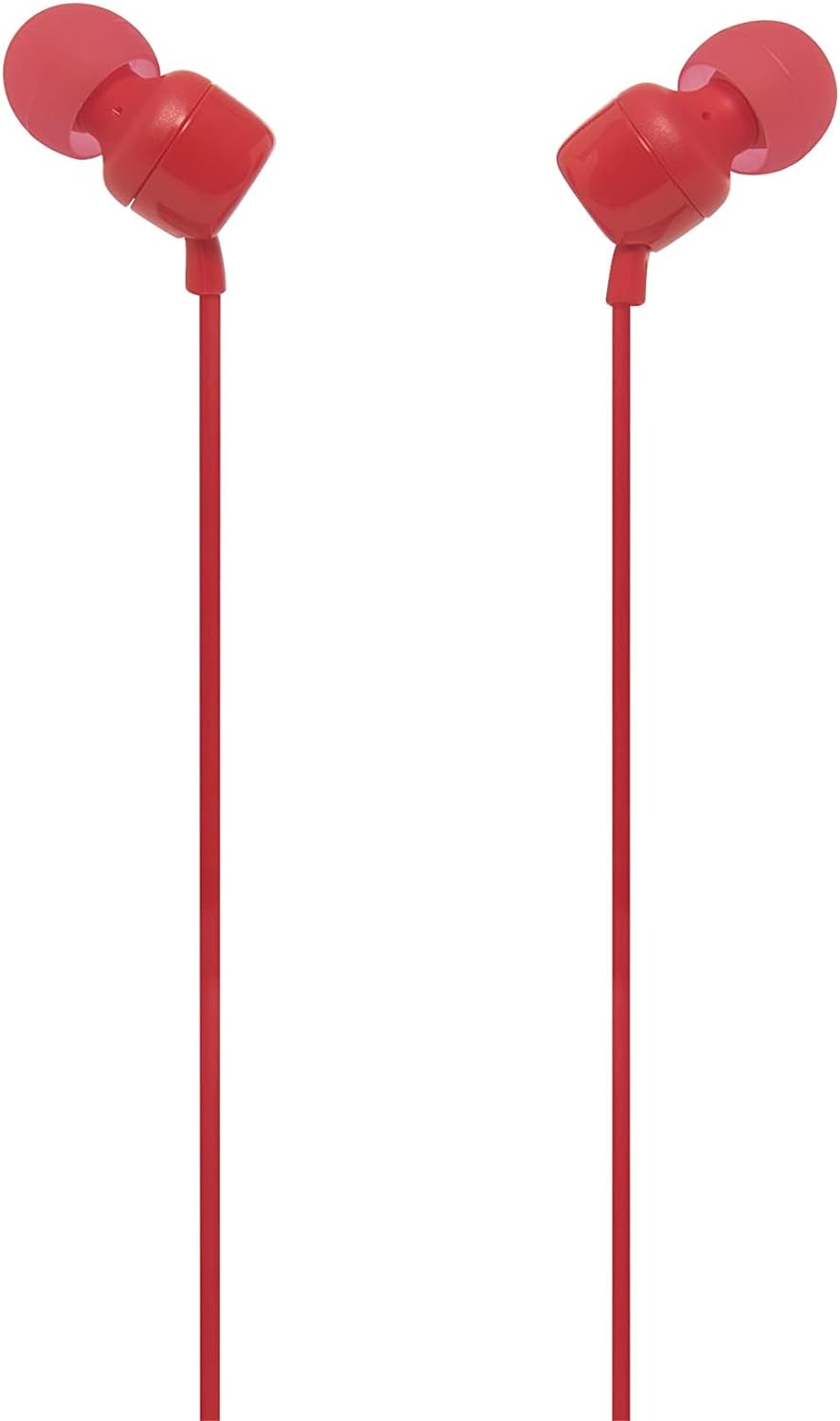 JBL T110 Earphones + Mic Red