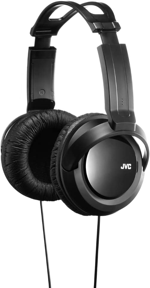 JVC Deep Base Wired Headphones Black (HARX330)
