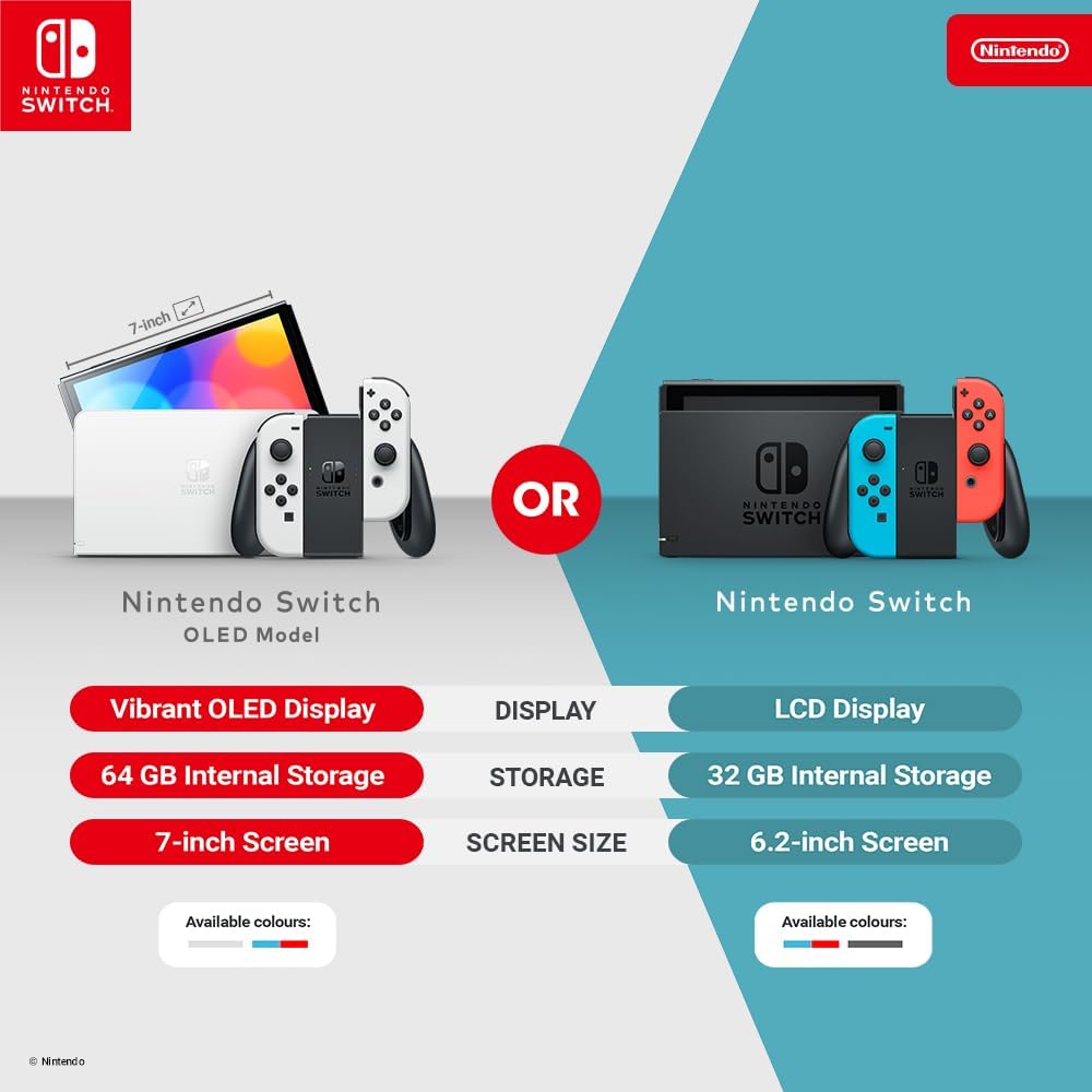 NINTENDO SWITCH OLED CONSOLE WHITE (UK)