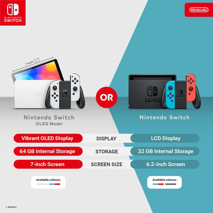 NINTENDO SWITCH OLED CONSOLE WHITE (UK)