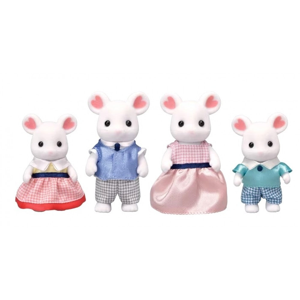 Sylvanian Family: Marshmallow Mouse Family