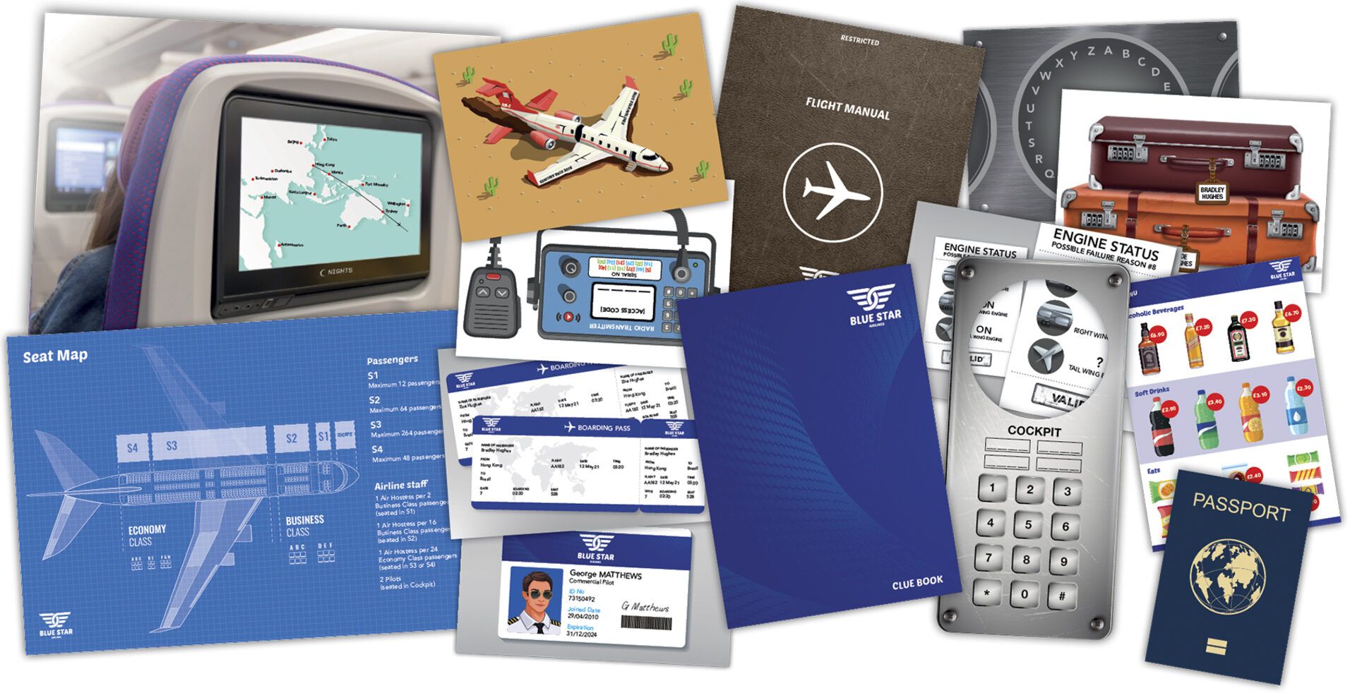Trapped Escape Room Game Packs Flight 927