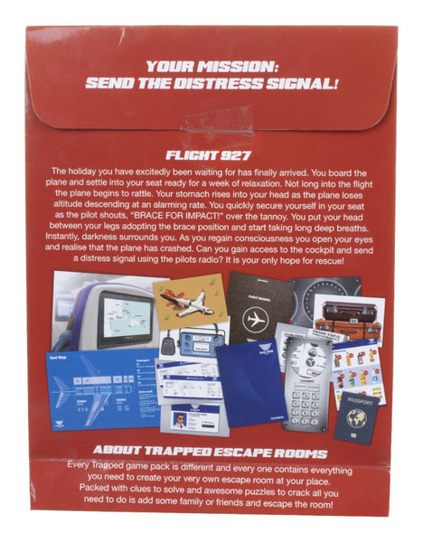 Trapped Escape Room Game Packs Flight 927