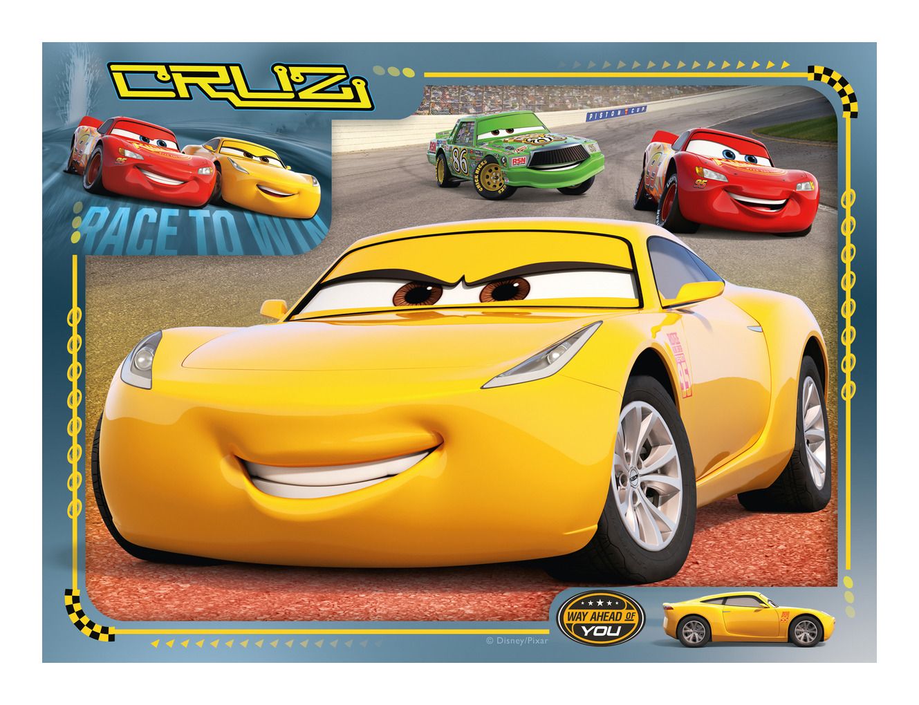 Ravensburger | Disney Pixar Cars 4 in a Box Jigsaw Puzzle