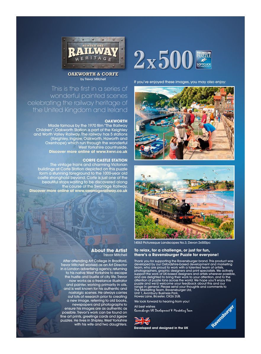 Ravensburger | Railway Heritage No 1, 2x500pc