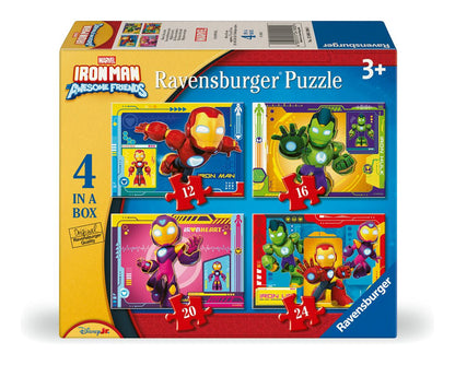 Ravensburger | Iron Man & His Awesome Friends, 4 in a Box