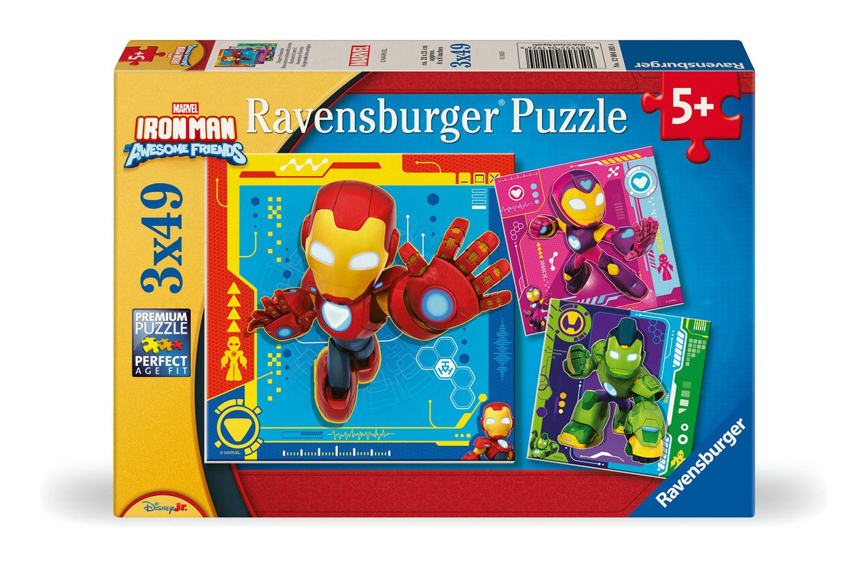 Ravensburger | Iron Man & His Awesome Friends, 3x49pc