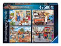 Ravensburger | Happy Days No 6, Work Day Memories 4 x 500pc
