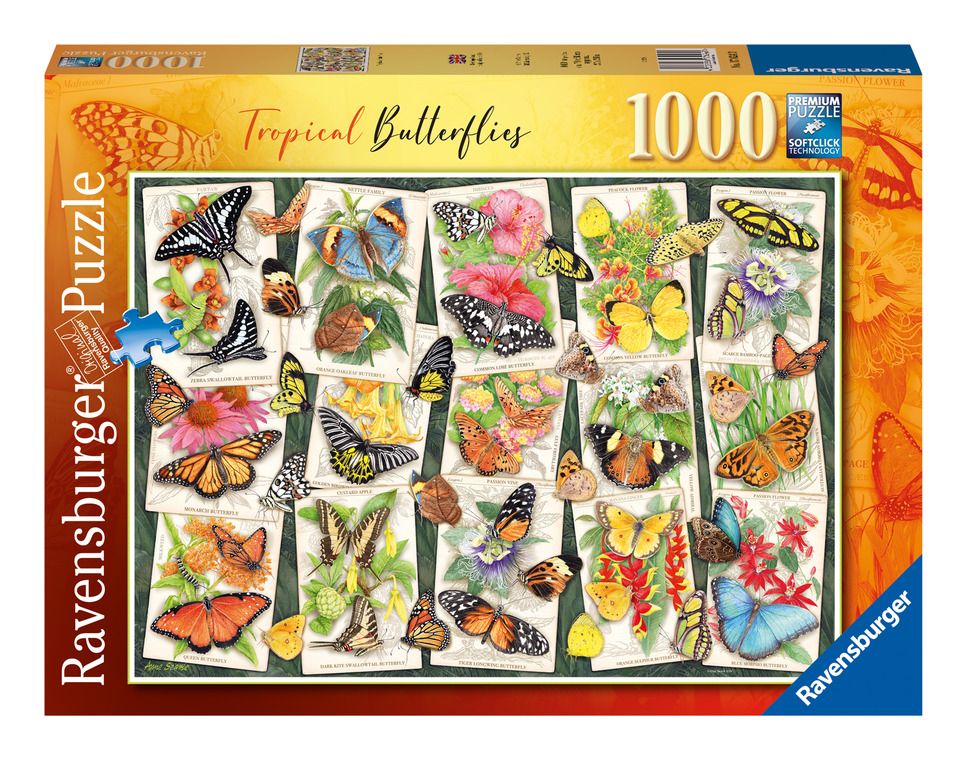 Ravensburger | Tropical Butterflies 1000 Piece Jigsaw Puzzle