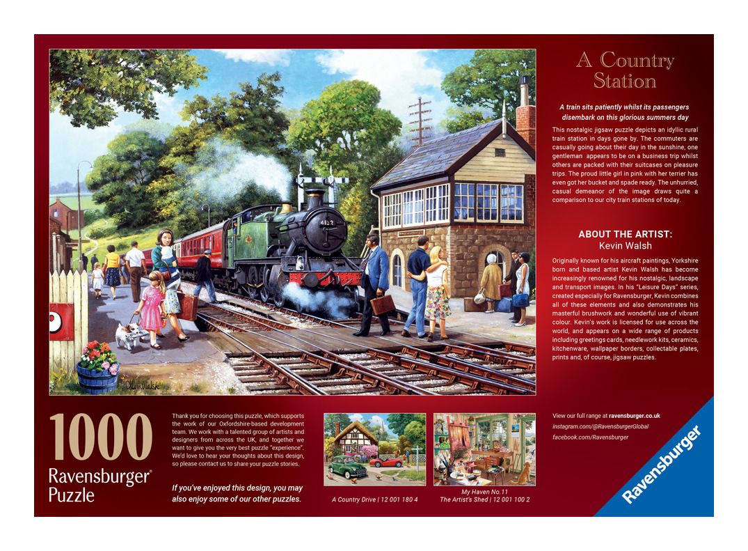 Ravensburger | A Country Station 1000 Piece Jigsaw Puzzle