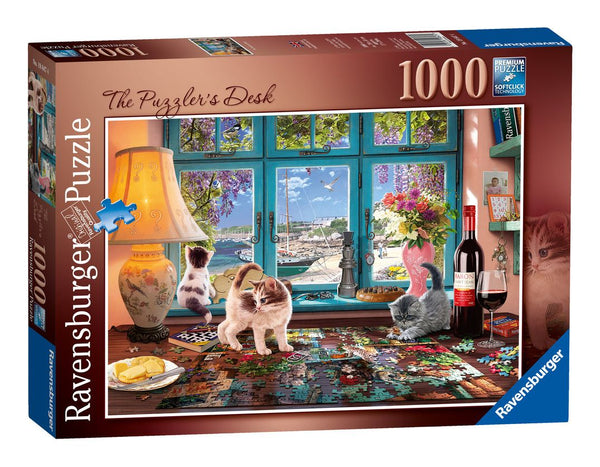 The Puzzler's Desk 1000 Piece Jigsaw Puzzle