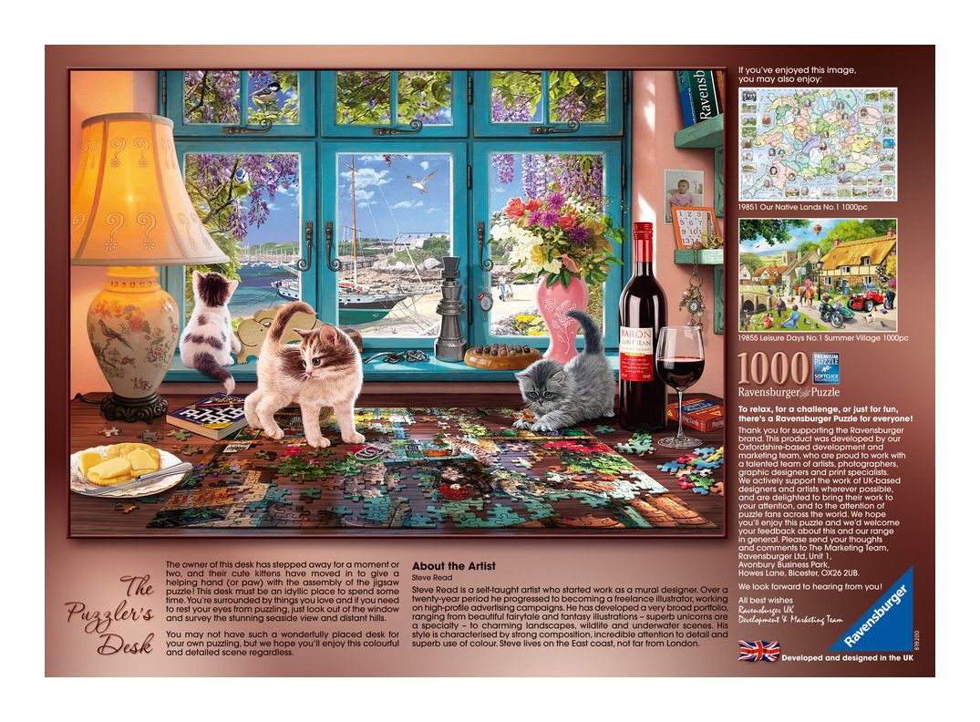 Ravensburger | The Puzzler's Desk 1000 Piece Jigsaw Puzzle
