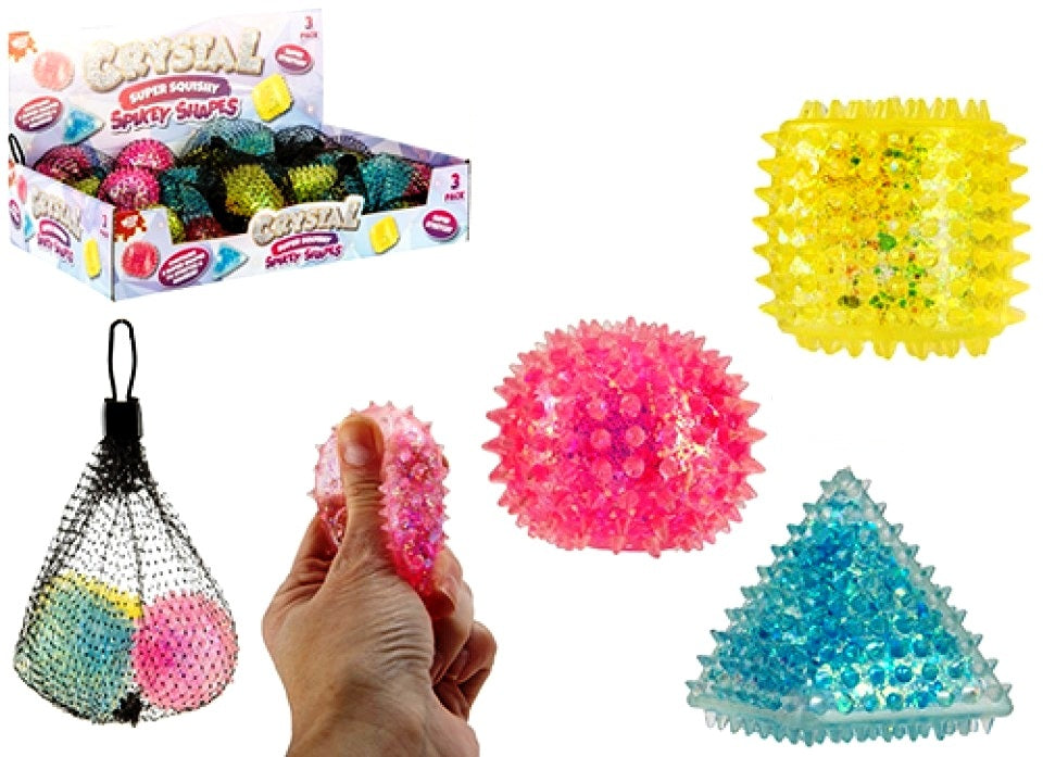 Shapes Maltose Squishy 3-pack in Net