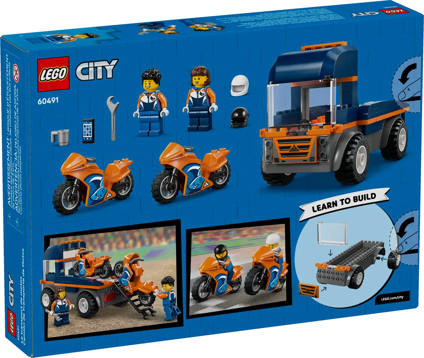 LEGO® | City: Motorcycle Transporter (60491)