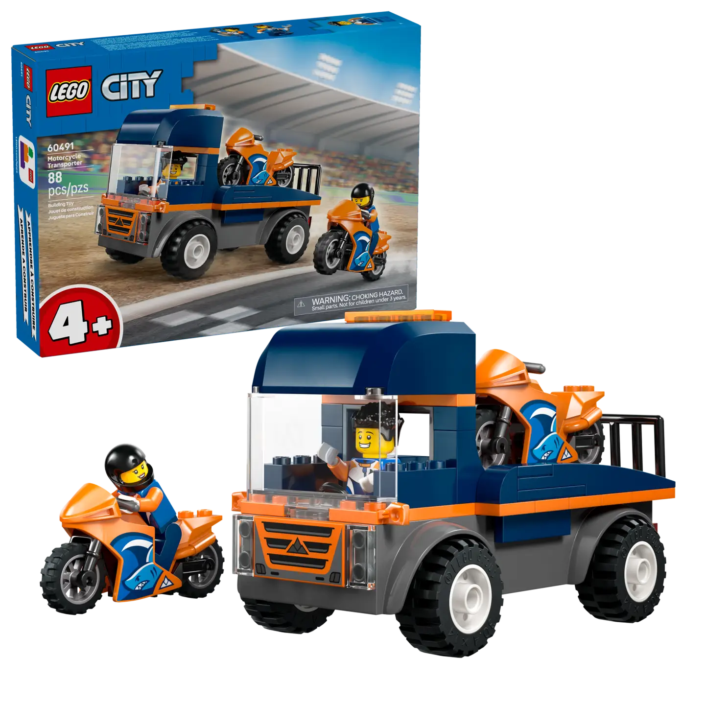 LEGO® | City: Motorcycle Transporter (60491)