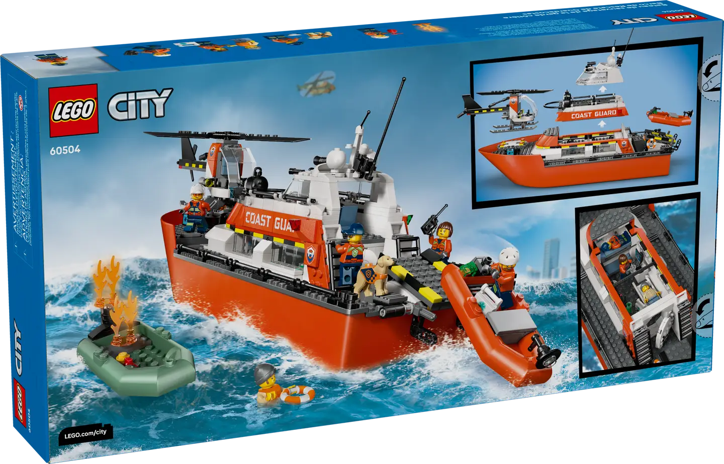 LEGO® | City: Coast Guard Rescue Boat & Helicopter (60504)