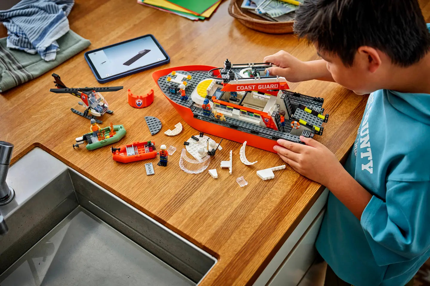 LEGO® | City: Coast Guard Rescue Boat & Helicopter (60504)