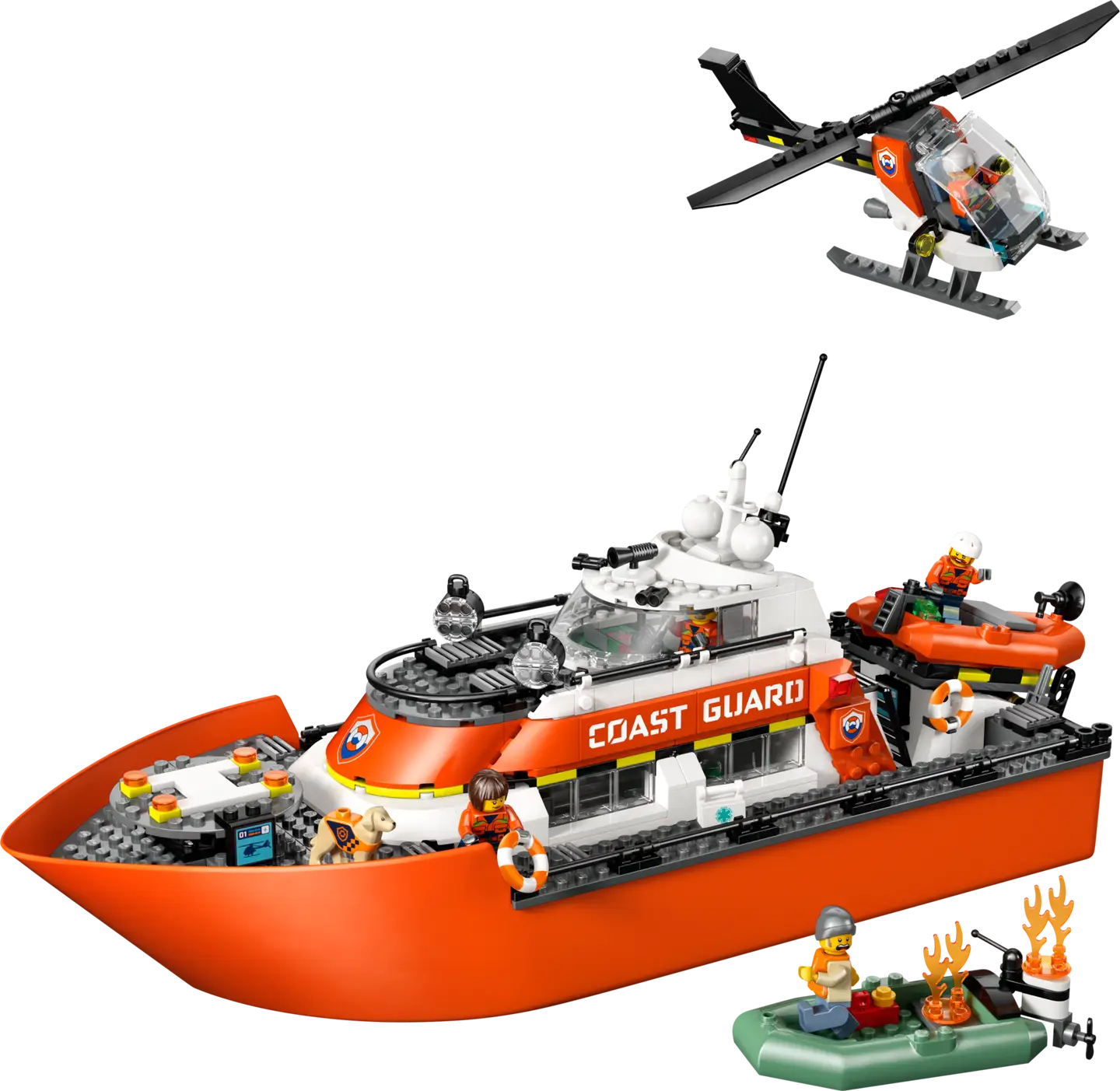 LEGO® | City: Coast Guard Rescue Boat & Helicopter (60504)