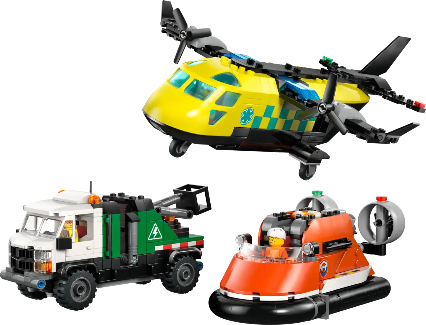 LEGO® | City: Airplane, Service Truck & Hovercraft Remix (60505)