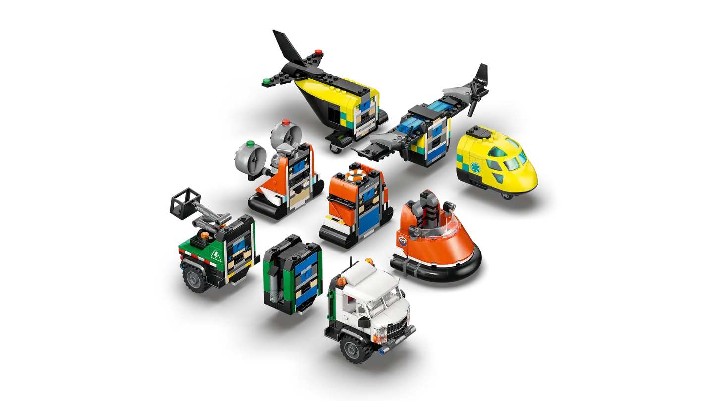 LEGO® | City: Airplane, Service Truck & Hovercraft Remix (60505)