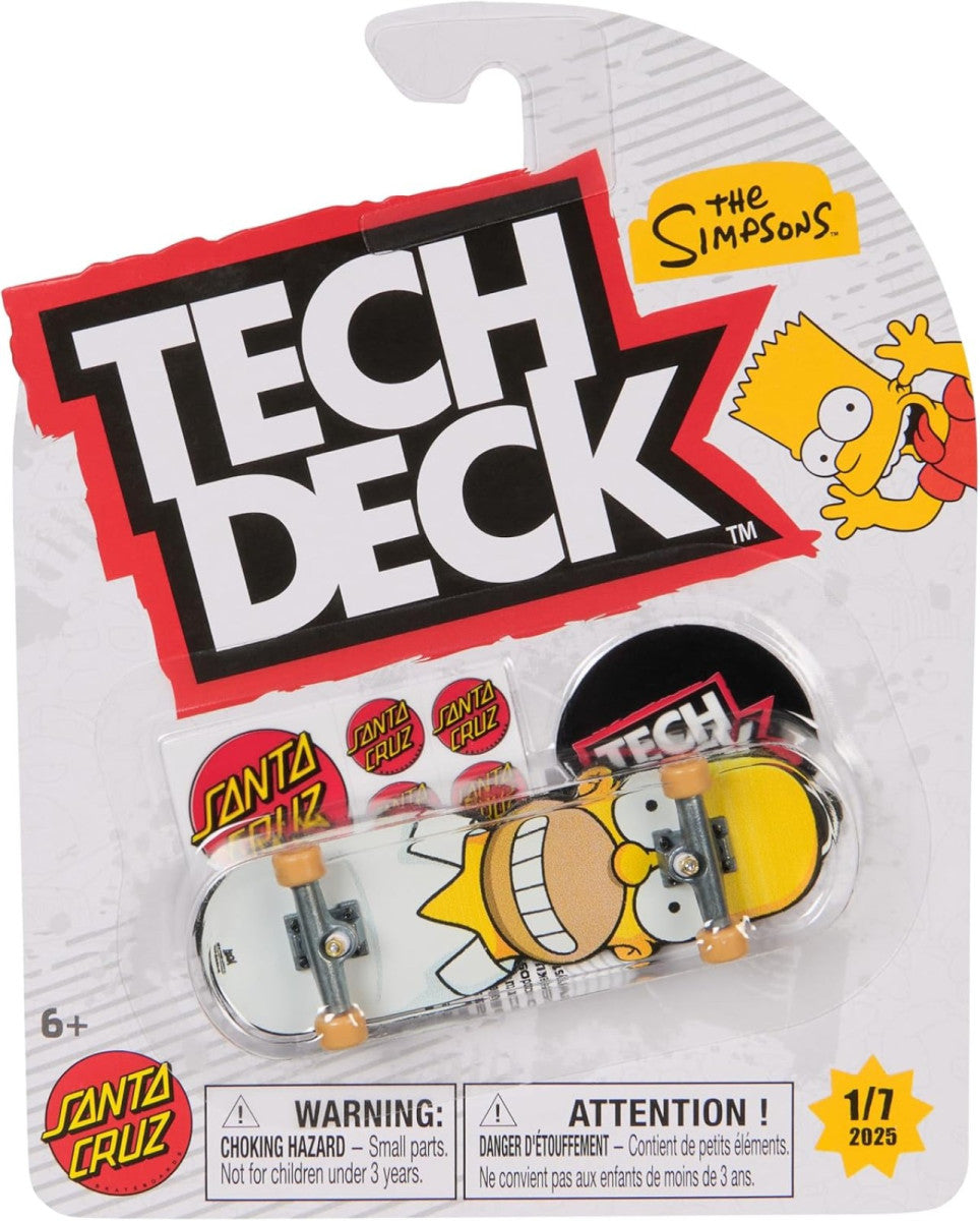 SPM 6075443 Tech Deck 96mm Spongebob & Simpsons Finger Skate Boards Assorted - One Supplied