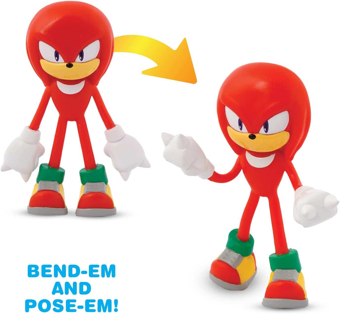 Sonic The Hedgehog Bend-Ems 4-Character Pack Action Figures