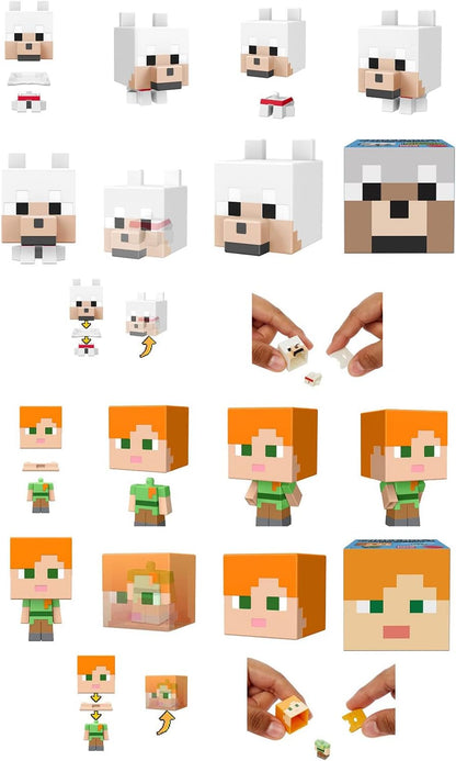 Minecraft Mob Head Minifigures Assortment