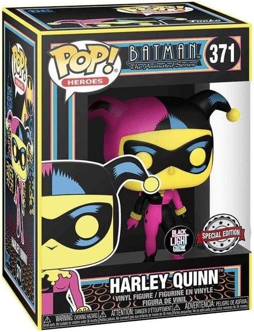 Funko POP: DC - Harley Quinn (Black Light) Exclusive 371