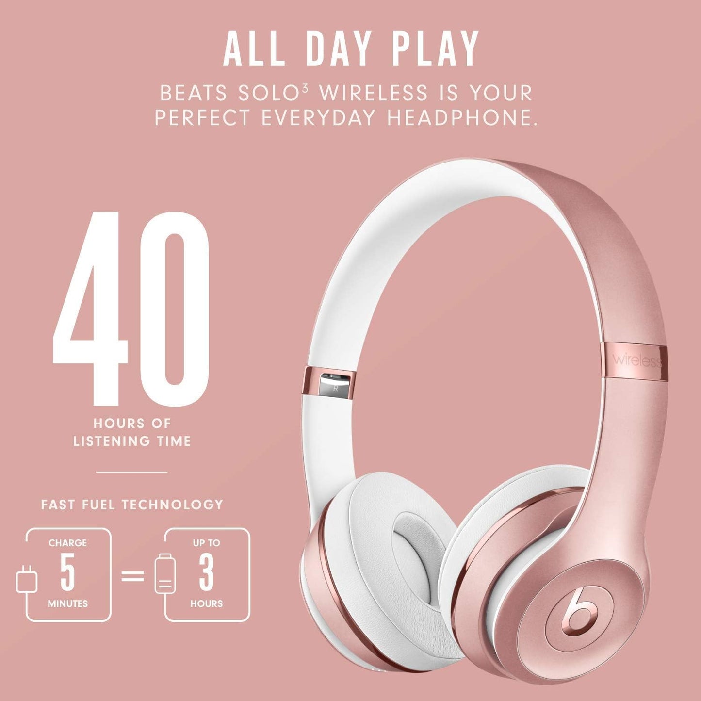 Beats Solo 3 Wireless Rose Gold