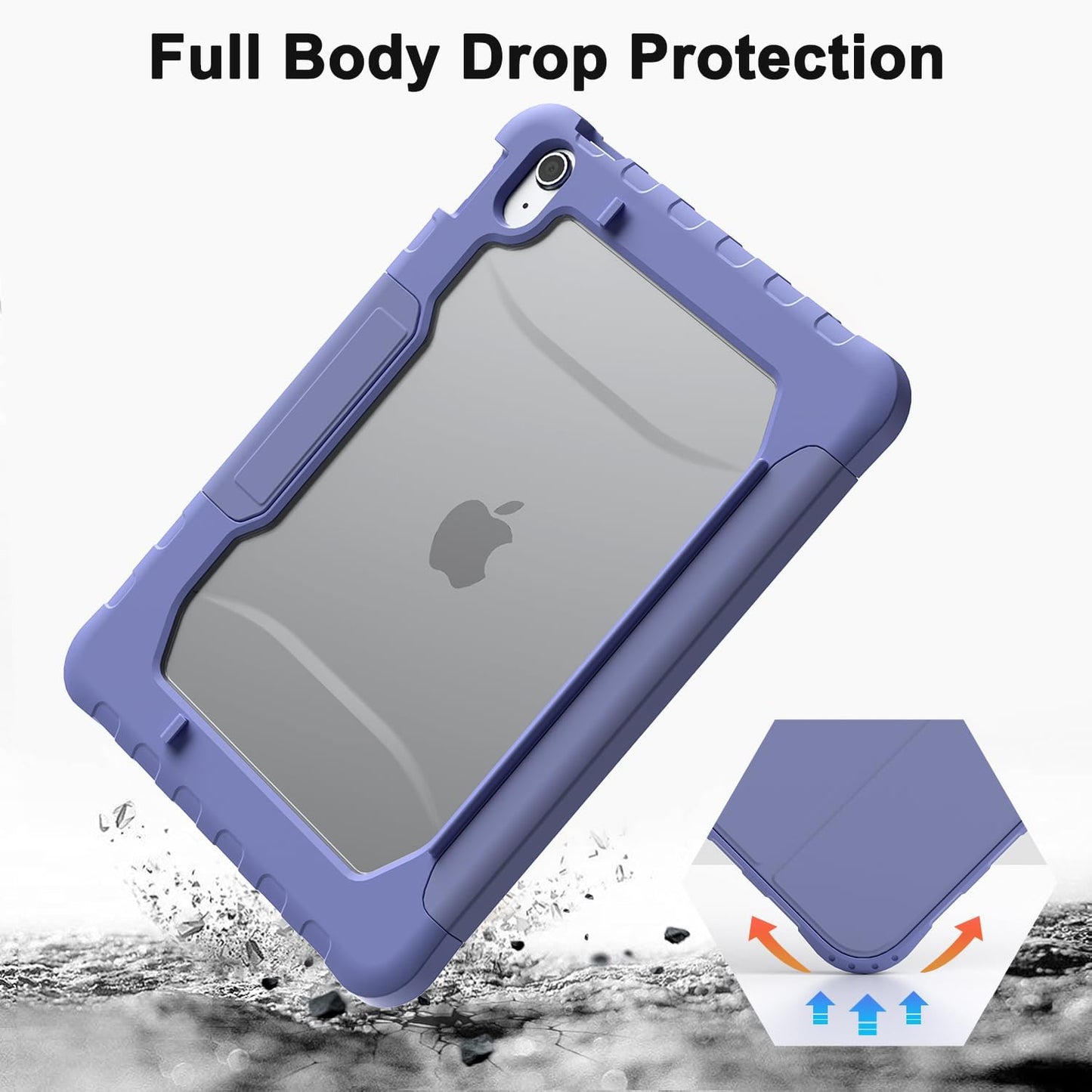 TOPESCT Case Purple iPad (A16) 11th Generation 11 Inch 2025/ iPad 10th Generation 10.9 Inch 2022