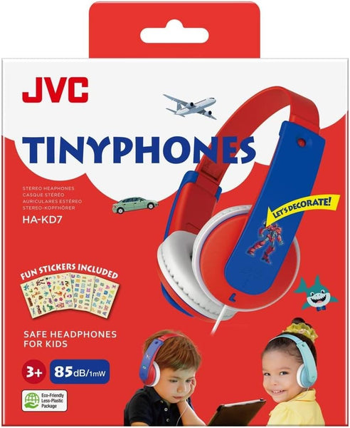 JVC TinyPhones HAKD7R Red/Blue