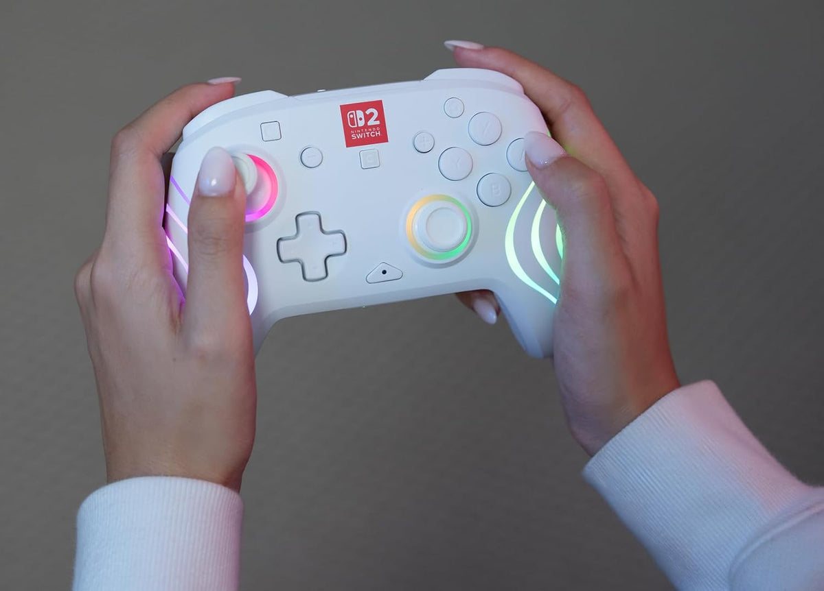 Afterglow Wave Wireless RGB Controller - White (Nintendo Switch 2)