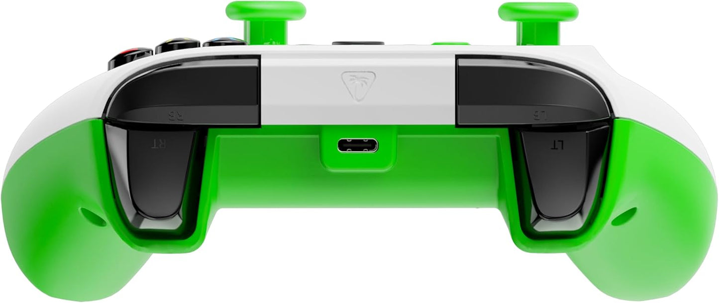 Turtle Beach Rematch Controller, White/Green | Xbox Series X