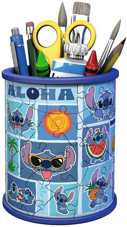 Ravensburger | Disney Stitch Pencil Holder 3D Puzzle, 54pc