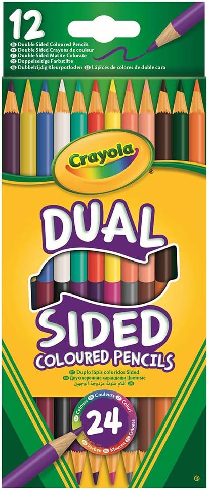 Crayola: 12 Dual Sided Coloured Pencils 12 Pack