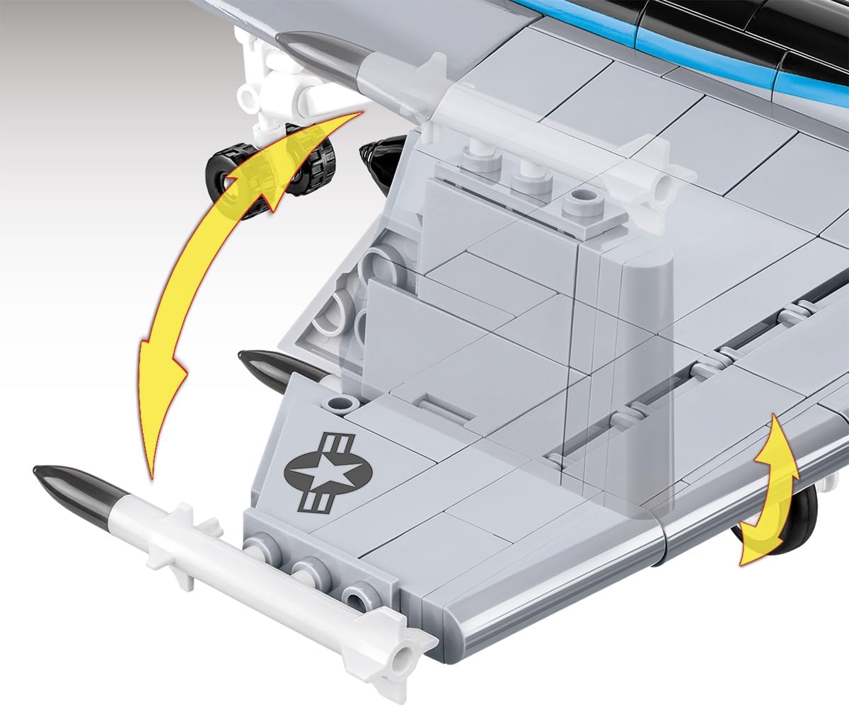 COBI 5805 F/A-18E Super Hornet Top Gun Building Blocks, Silver