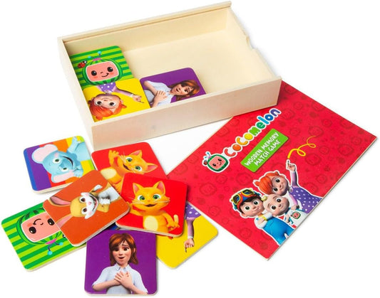 COCOMELON WOODEN MEMORY MATCH CARDS