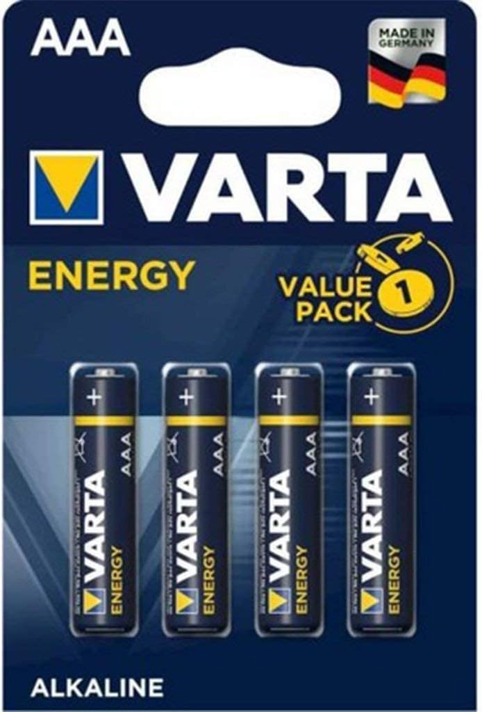 Varta Energy Alkaline AAA Batteries LR03 (Blister Pack)