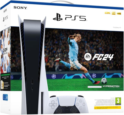 PS5 Console 825GB Standard Disc + EA FC 24 (Discontinued)