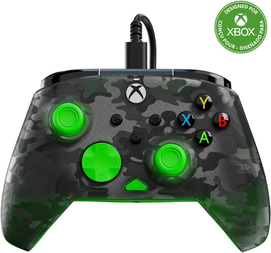 Turtle Beach Rematch Controller, Green Camo Black/Green | Xbox