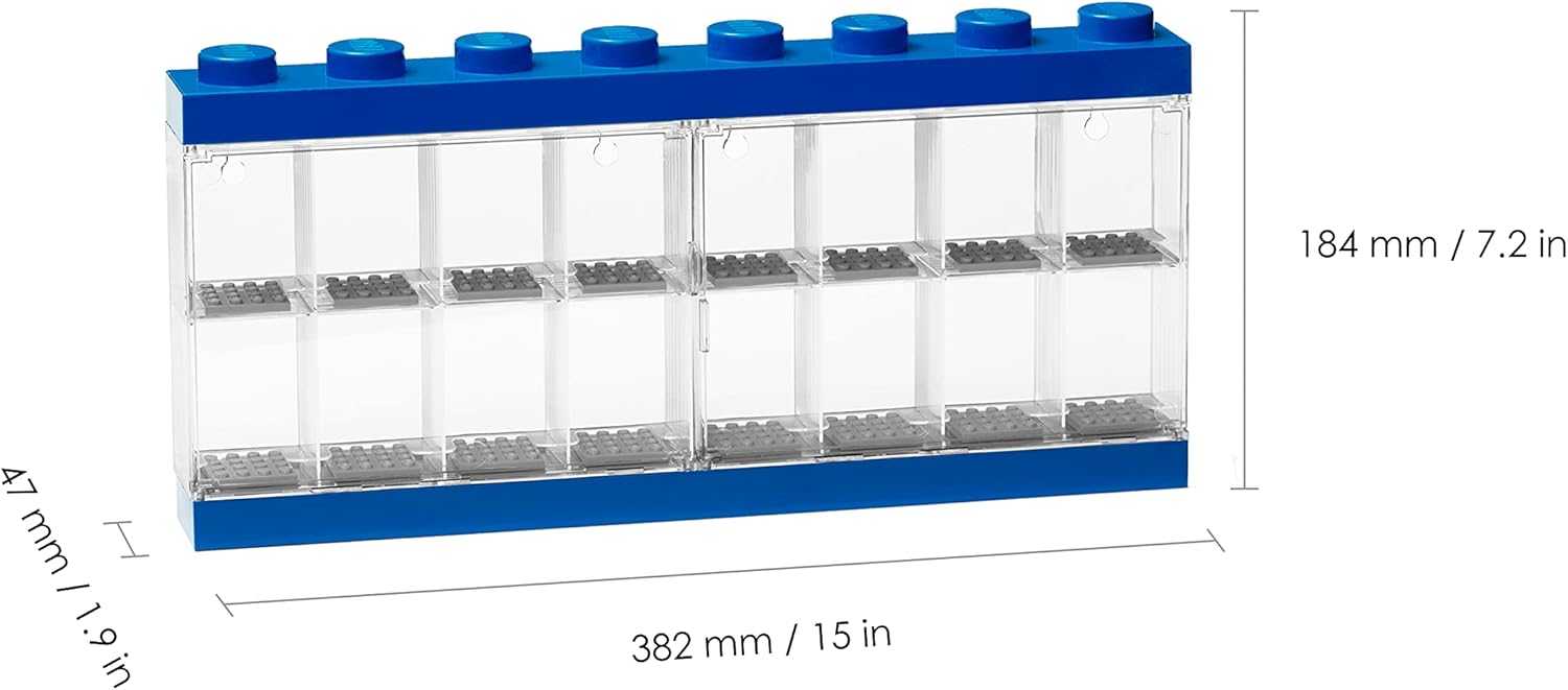 LEGO® | Storage: Minifigure Display Case 16 - Blue (4066)