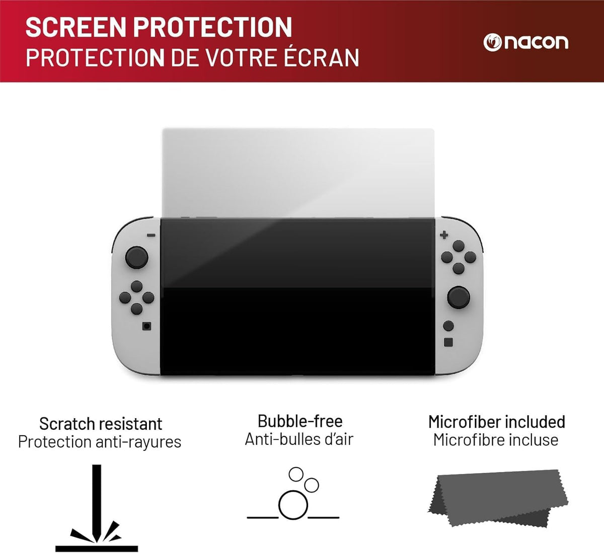 Red Case with Screen Protector (Nintendo Switch 2)