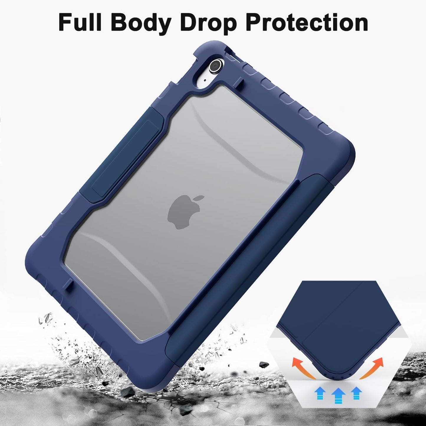 TOPESCT Case Blue iPad A16 11th Generation 11 Inch 2025/ iPad 10th Generation 10.9 Inch 2022