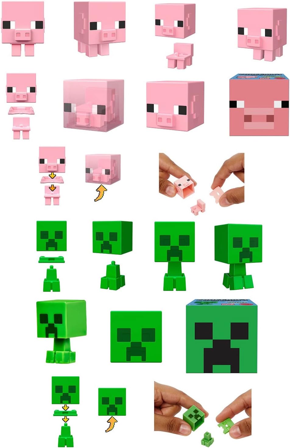 Minecraft Mob Head Minifigures Assortment