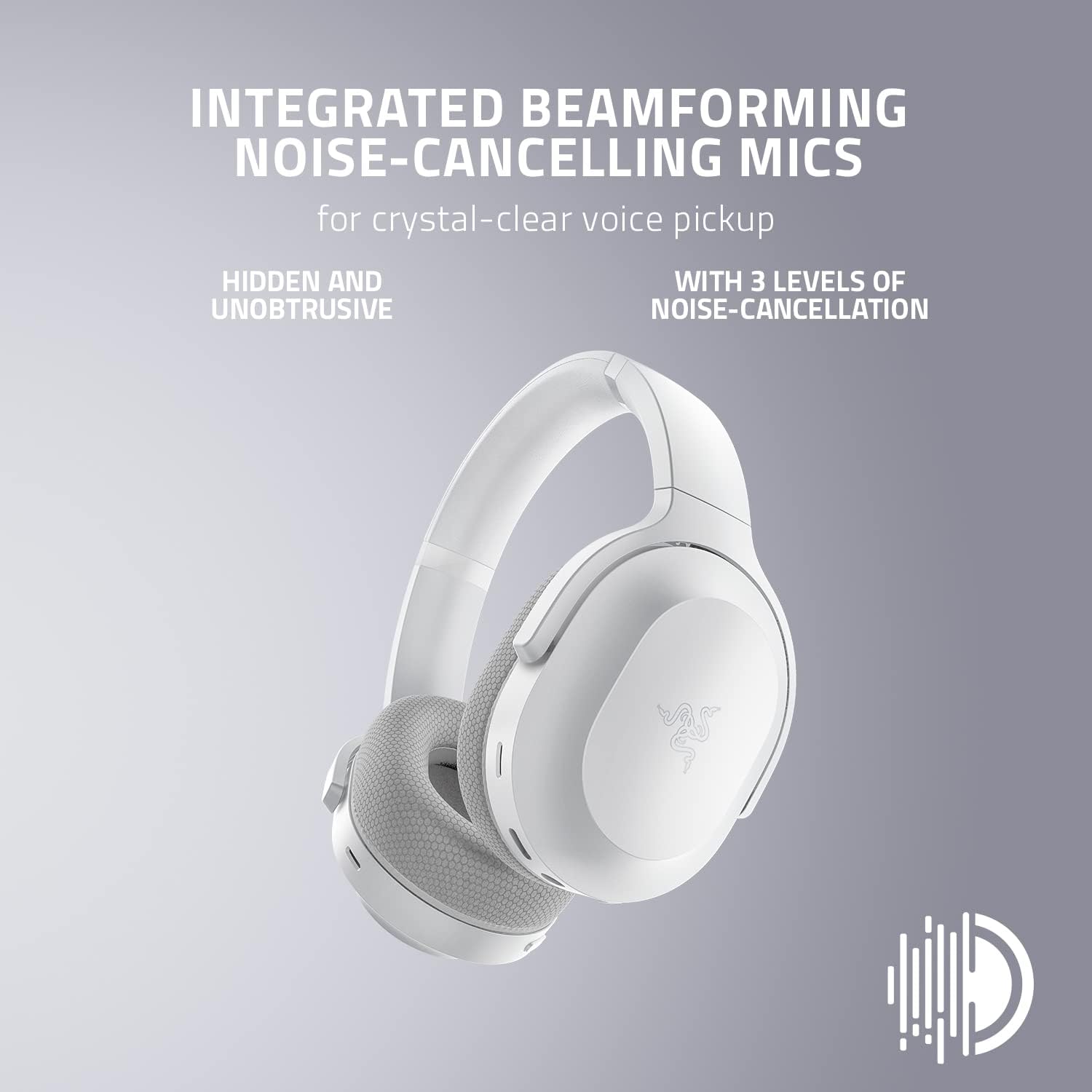 Gaming Headphones Razer Barracuda Mercury Wireless White